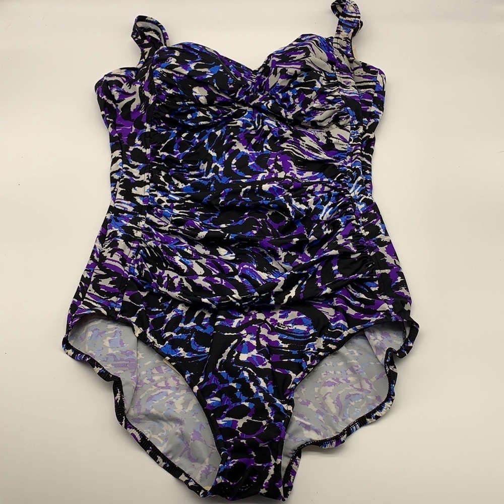 Trimshaper Graffiti Jungle Cardi One-Piece